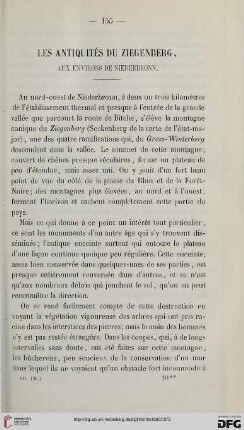3: Les antiquités du Ziegenberg aux environs de Niederbronn