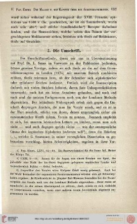2. Die Umschrift
