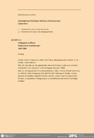 Pädagogische Ausarbeitungen