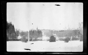 Bialowiesk (=Bia³owie¿a, Polen): [Jagdschloss des Zaren] mit Park im Schnee