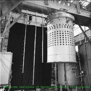 Einsatz für das Nachwärmeabfuhr-Experiment des Schnellen Natriumgekühlten Reaktor 2 (SNR 2)-Naturkonvektionsmodells (NEPTUN) der Hauptabteilung Ingenieurtechnik (HIT)