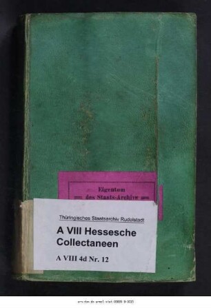 Karl Christoph von Lengefeld: Forstgrenzbeschreibungen der Unterherrschaft Frankenhausen