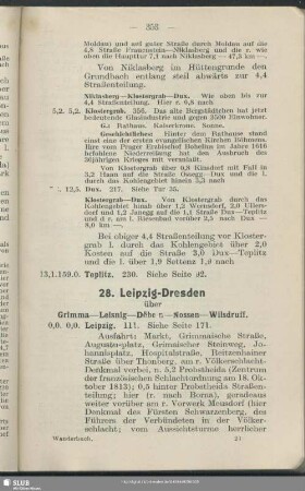 28. Leipzig - Dresden : über Grimma - Leisnig - Döbeln - Nossen - Wilsdruff