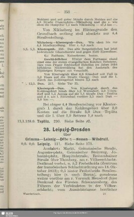 28. Leipzig - Dresden : über Grimma - Leisnig - Döbeln - Nossen - Wilsdruff