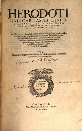 Herodoti libri novem