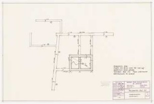Kurpark, Bad Orb Erweiterung: Fundamentplan, Blatt 3, Geräteraum, 1:50