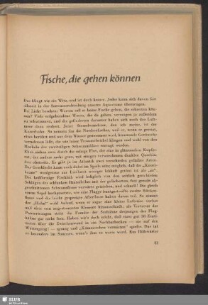 Fische, die gehen können