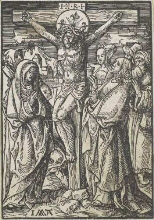 Maria und Johannes unter dem Kreuz, Blatt 53 (von 66) aus der Serie "Die Kleine Passion"