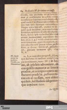Meditatio IV.