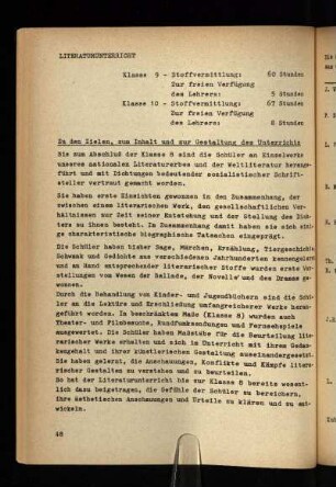 Literaturunterricht