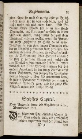 Sechstes Capitel. - Zehntes Capitel.