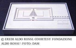 Friedhof San Cataldo - Modell der Gesamtanlage