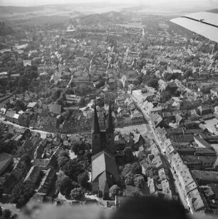 Altstadt von Quedlinburg : Blick von St. Nikolai Richtung Westen
