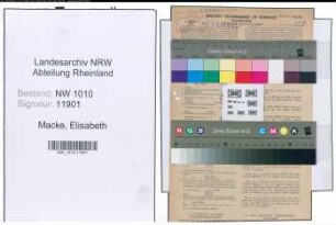 Entnazifizierung Elisabeth Macke , geb. 05.05.1903 (Stud.Assessorin)