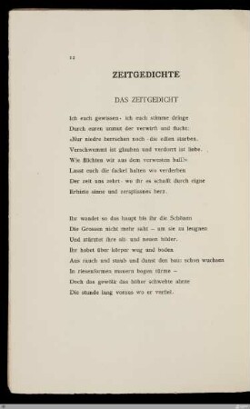 Zeitgedichte / Stefan George