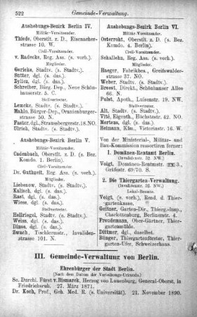 Gemeinde-Verwaltung von Berlin
