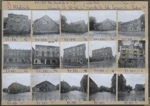 Straßenansichten. Berlin, Treptow, OT Altglienicke, Köpenicker Straße 42-45/Besenbinderstraße (bis 1951 Wilhelmstraße) 1-2/Grünauer Straße/Rudower Straße