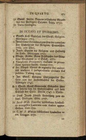 In octavo et duodecimo.