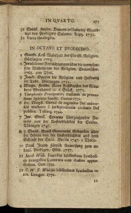 In octavo et duodecimo.