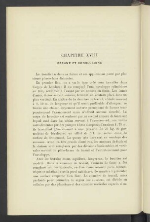 Chapitre XVIII Résumé Et Conclusions