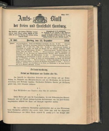 No. 305, 15. Dezember 1916