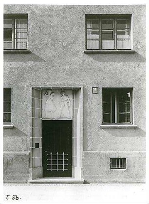 Döllgast, Hans; München; Großsiedlung Neuhausen - Hauseingang in der Balmungstraße