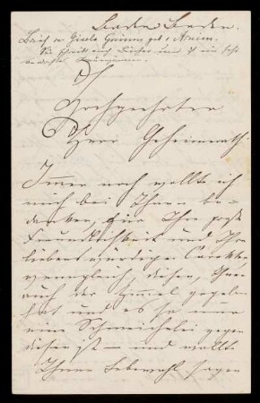 Brief von Gisela von Arnim an Schöne