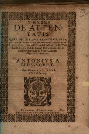 Theses de attentatis