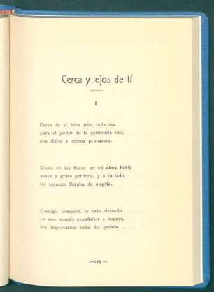 Cerca y lejos de tí