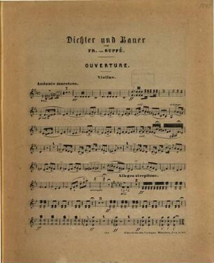Ouverture : zu Dichter & Bauer