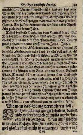 Wie man das Honig verwahren soll.