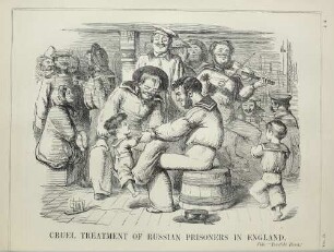 Cruel treatment of Russian prisoners in England