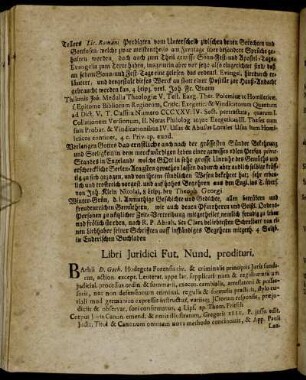 Libri Juridici Fut. Nund. prodituri.