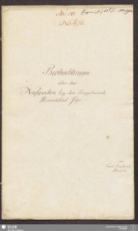 Beobachtungen über das Naßpochen bey dem Berggebaeude Himmelsfürst Fdgr. - 17.6582 4.
