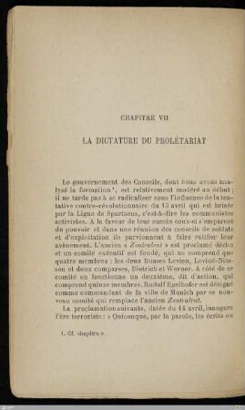VII. La dictature du prolétariat