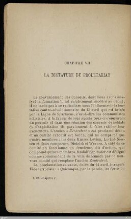 VII. La dictature du prolétariat