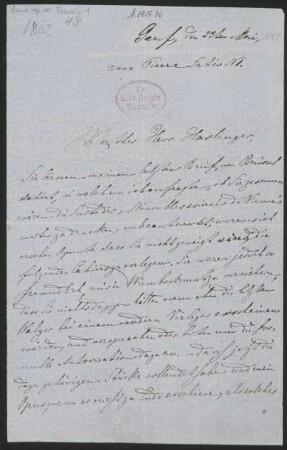 Brief an Haslinger : 23.05.1862 : 23.05.1862