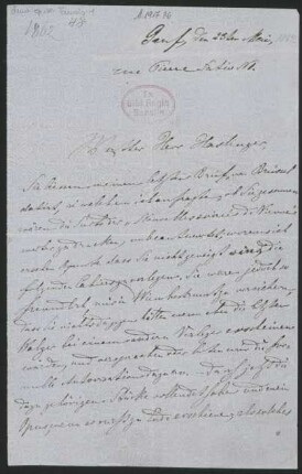 Brief an Haslinger : 23.05.1862 : 23.05.1862