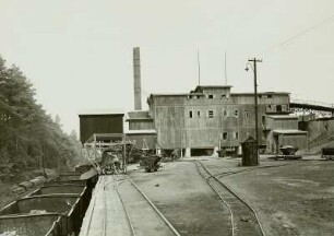 Grimma, Steinbruch am Hengstberg, Schotterwerk