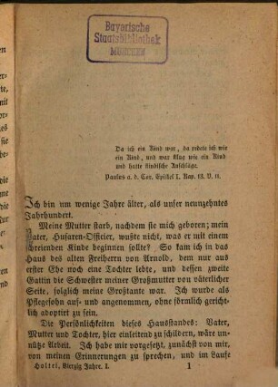 Erzählende Schriften, 29. Vierzig Jahre ; 1