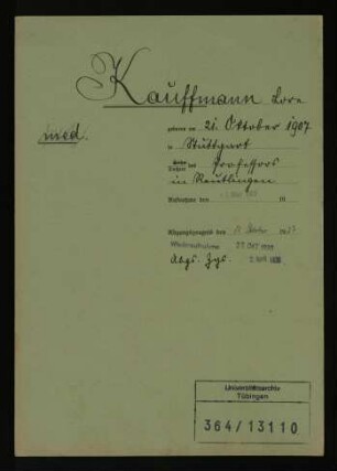 Lore Kauffmann (1907-)
