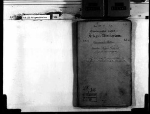 Errichtung der Kavallerie-Inspektion, später Kavallerie-Brigade; Dienstinstruktionen, Bestimmung und Verwendung der Bureau-Gelder