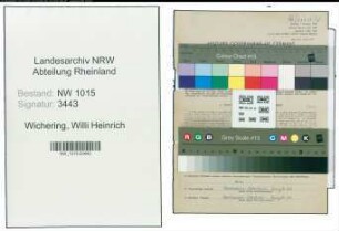 Entnazifizierung Willi Heinrich Wichering , geb. 22.10.1921 (Lehrer)