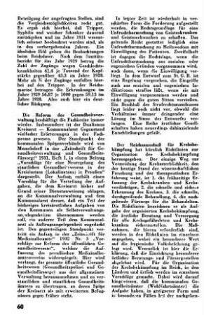 Reichsausschuß für Krebsbekämpfung [Gesundheitsfürsorge]