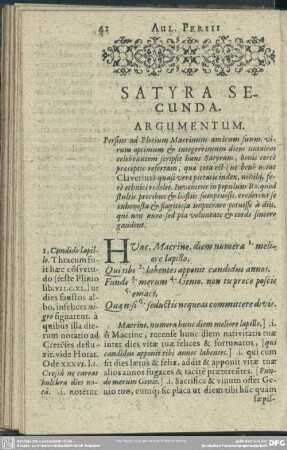 Satyra Secunda