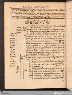 Tab. IV. De imagine DEI.