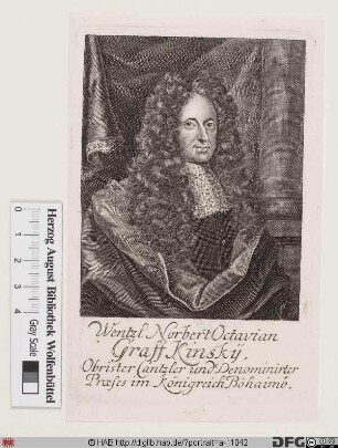 Bildnis Wenzel Norbert Octavian Kinsky (1687 Reichsgraf)