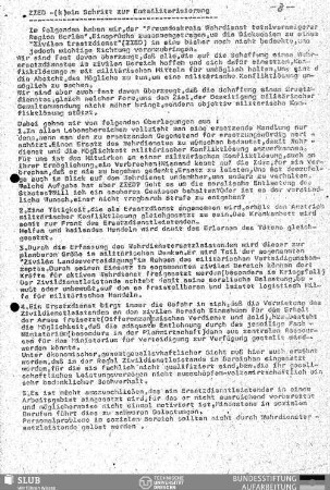 ZIED - (k)ein Schritt zur Entmilitarisierung