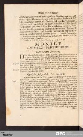 Monile Carmelo-Parthenium