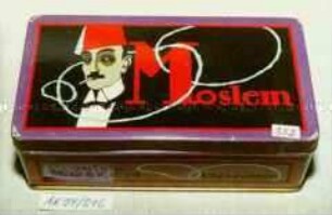 Blechdose für 100 Stück Zigaretten "Moslem GOLD""